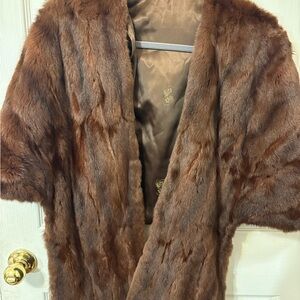 Luxurious Brown Mink Fur Coat